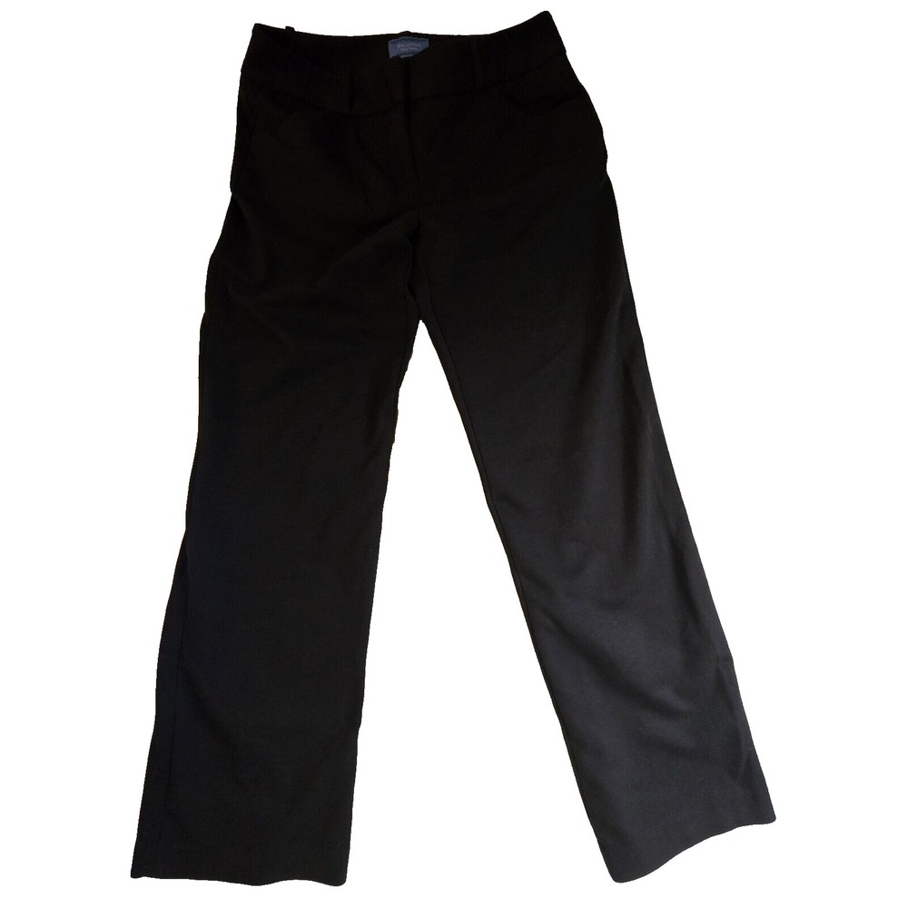 Simply Vera Wang Bootcut Dress Pants Women Size 4 Black Chino Slacks‎ Trousers